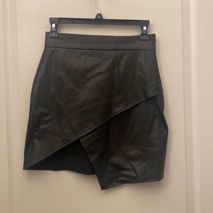 Aline Black Leather Mini